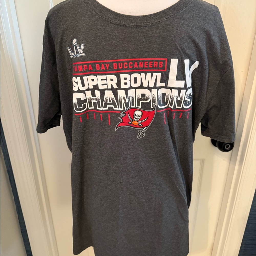 Buccaneers Super Bowl LV‎ Champions Fanatics Gray T-Shirt